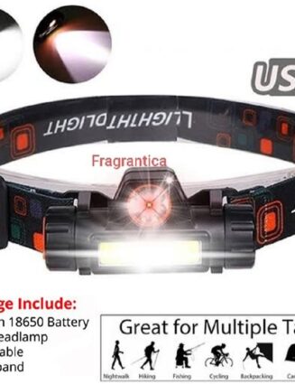 High-Power Rechargeable LED Headlamp – Waterproof & Adjustable