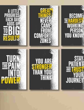 Set of 6 Wall Art Wooden  Frames for Wall Decor