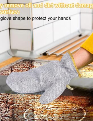 Heavy-Duty Wire Scrubber Dishwashing Mitts ā Heat Resistant Steel Wire Cleaning Gloves for Pots, Pans, Grills,