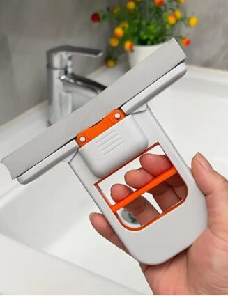 Foldable Desktop Mini Sponge Mop | Portable Wet & Dry Cleaning | Self‑Squeezing Mop for Kitchen, Bathroom, Car & Glass