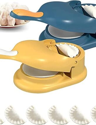 2-in-1 Manual Dumpling Maker & Dough Press Machine | Portable Samosa & Gujiya Mould Tool